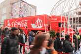 The Coca-Cola Christmas Truck arrives at Birmingham Bullring in pictures