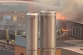 Dramatic scenes near Broad Street as flames leap from rooftop in car park fire
