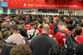 Hundreds of Liverpool FC fans fill Birmingham New Street in race to make victory parade