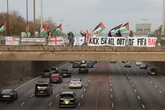 Birmingham pro-Palestine demo appears over A38 Aston Expressway