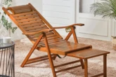 Garden bamboo recliner chair that's 'cool and relaxing' reduced by £40