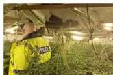 Huge £150k cannabis factory hidden at Worcestershire farm building raided