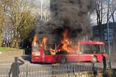 National Express bus blaze live as fire blocks Bilston road