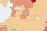 West Midlands potholes mapped - find out how bad roads are near you