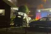 Stolen 4x4 crashes into home opposite JLR factory as police hunt driver