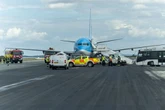Terror as Birmingham-bound plane's tyre explodes on take-off