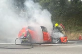 M5 car fire prompts traffic delays as two lanes close