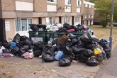 Mountain of bins bags as locals complain of weeks of missed collections
