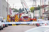 Garrison Street fire sees road sealed off with 30 999 officers at the scene