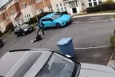 Moment thug kicks girlfriend unconscious in sickening doorbell camera footage