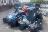 Pedestrians at risk as rubbish blocks underpass entrance