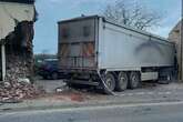 Picture of Shrewsbury lorry crash scene released after road closed for nine hours