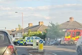 Driver injured in Birmingham hit-and-run crash which left car overturned