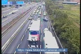 M42 drivers face severe delays near Birmingham Airport with queues for miles