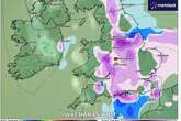 Weather map turns purple as snow expected to blanket much of UK - including Midlands