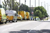 Police pelted with eggs and water balloons in clash with 80 protesters outside Kitts Green factory