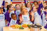 Poppy Cooks teaches schoolchildren how to cook with a Tesco slow cooker - in pictures