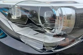 Cheeky motorist crashes after shouting 'you can't park there' to police
