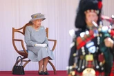 Queen celebrates birthday with military parade and Red Arrows flypast