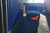 Pavement parking warning as police take action on 'inconsiderately' parked van