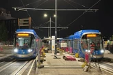 New trams to Birmingham City's huge Sports Quarter on tracks for the first time