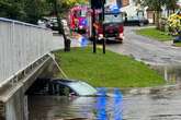 West Midlands Police issue warning after driver rescued from car attempting to cross flood waters