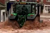 Man accused of causing £100k damage driving tractor through wave of flood water