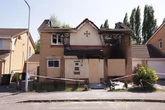 Flowers left outside Bilston home gutted by fatal fire