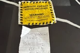 Grandad's fury as he finds handwritten note inside fake parking ticket on his car