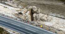 Ancient tin mine terrifyingly opens up next to brand new £86m A30 road project