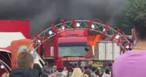 Families evacuated from circus during live show after lorry bursts into flames