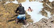 Woman goes for swim at beautiful Caribbean beach – but ends up regretting it