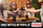 FREE family size bottle of Pepsi at Iceland and The Food Warehouse