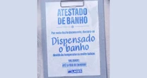 Atestado de banho? Cidade de SC 'libera' moradores do chuveiro devido ao forte frio