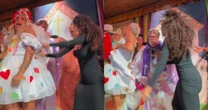 Vídeo: Taís Araújo rasga vestido de 'noiva' em festa no Rio recriando cena icônica de 'Vale Tudo'