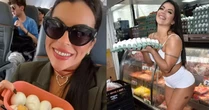 Primeira Miss Bumbum revela que passageiro se incomodou com marmita fit durante voo: 'Nojo'