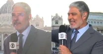 William Bonner é interrompido com berreiro de brasileiros ao anunciar o Papa: 'Está atraindo'