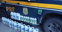 PRF apreende mais de 80 litros de agrotóxicos escondidos em caixas de bebidas no RS