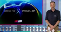 Tiago Leifert improvisa sino e manda recado ao vivo para colega do SBT: 'Alô, Portiolli'