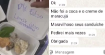 Lanchonete entrega 'x-pedra' após PIX falso e golpista entra na onda: 'Maravilhoso, pedirei mais vezes'
