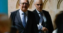 Gilmar Mendes diz que Moraes 'tem prestado serviço fundamental para a preservação da democracia'