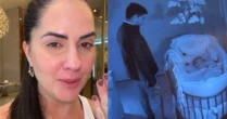 Graciele Lacerda se emociona ao flagrar despedida de Zezé Di Camargo da filha bebê:
