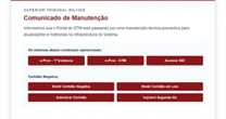 Portal do STM está fora do ar desde 2 de julho por 'incidente de segurança cibernética'