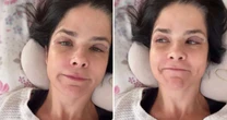 SUSTO! Samara Felippo aparece acamada e cheia de curativos: