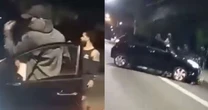 Motorista atropela motociclista e passa por cima da vítima novamente em SP