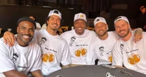 Thiaguinho reúne parças para 'tomar uma' antes da chegada do filho: 'Muito alegria e uns goles'