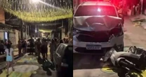 Moradores ficam feridos ao serem atropelados por motorista enquanto pintavam rua para a Copa em Belém