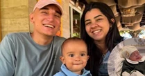 Papai em dose dupla! João Gomes mostra primeiro encontro do filho mais velho com o recém-nascido Joaquim: 'Vão aprontar'