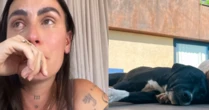 Clara, esposa de André Coelho, explica decisão sobre os cachorros do casal