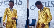 'Varão de ouro': Pastor se veste todo de dourado e viraliza nas redes sociais